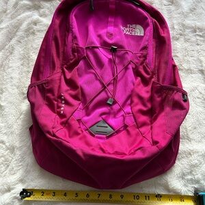 The North Face Fuchsia and Gray Backpack